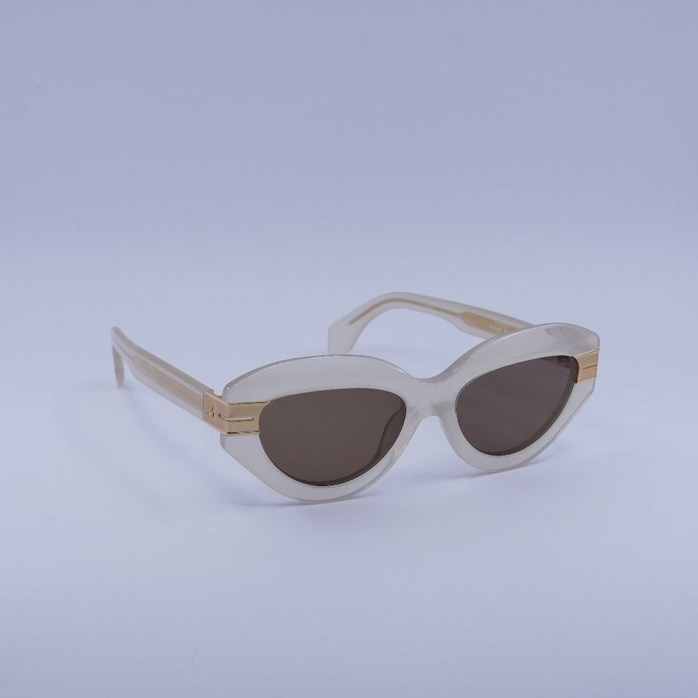 Palm Angels PERI10F MIRACLE 6164 Sunglasses Sand Cat Eye Frame, Brown Lenses